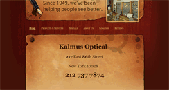 Desktop Screenshot of kalmusoptical.com